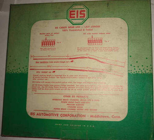 EIS 1604 Hand Lever Brake Cable for 1946-1960 Willys Station Wagon