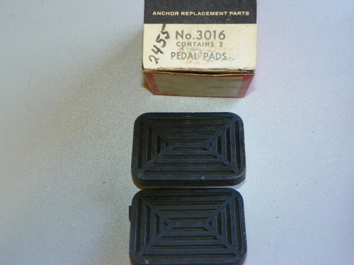 Anchor 3016 Brake Clutch Pedal Pads 1952-1956 Ford Mercury NORS