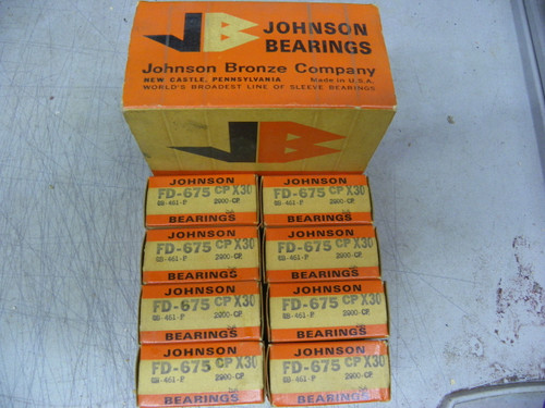 Johnson FD-675CP X30 .030 connecting rod bearings for Ford, Mercury, and Edsel Y-Block V8 engine restoration