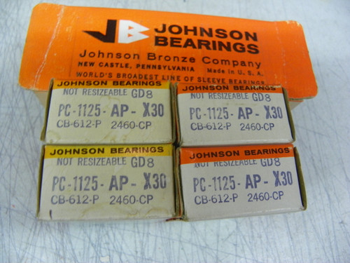 Johnson PC-1125AP X30 .030 connecting rod bearings for Pontiac V8 389 GTO, 400, 421, 428, and 455 restoration