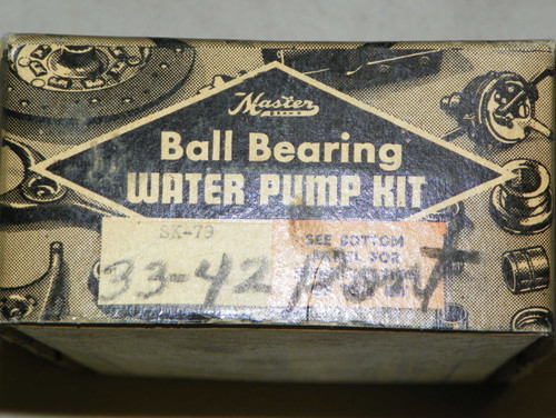 Master Water Pump Repair Kit Part No.:  SK79