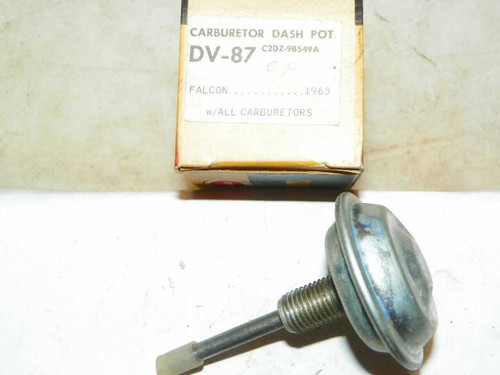Ford Falcon 1963-1965 NOS Vulcan Carburetor Dash Pot DV-87 C2DZ-9B549A. Shop vintage car parts at ocpnw.com! Ford Falcon 1963-1965 NOS Vulcan Carburetor Dash Pot DV-87 C2DZ-9B549A. Shop vintage car parts at ocpnw.com!
