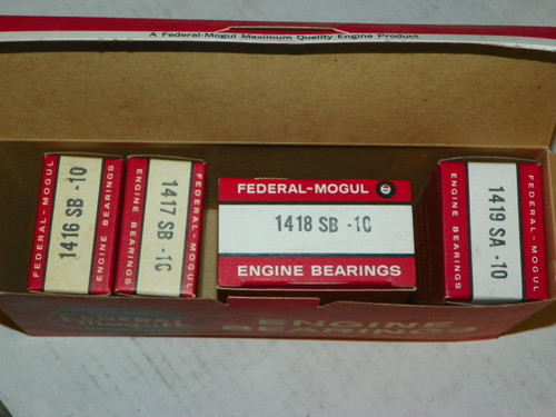Chevrolet 216 235 6 Cyl. 1948-52 Federal Mogul Engine Bearings 852M-10 .010