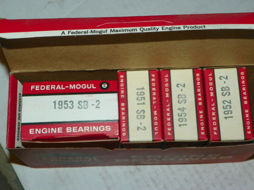 Chevrolet Chevy Pass. 235 261 1945-55 Federal Mogul Engine Bearings 853M-2 .002
