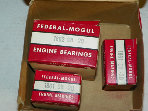 Oliver 4 Cyl. 166HC 1955-59 Waukesha Federal Mogul Engine Bearings 901M-20 .020