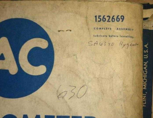 General Motors GM 1950-1952 1562669 AC Speedometer Cable Part No. Type: 630. Shop vintage car parts at ocpnw.com!