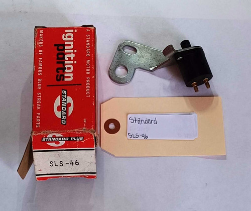 Standard SLS46 Stoplight Switch repl 1998104 Fits Pontiac 1955 NOS. Shop vintage car parts at ocpnw.com! Standard SLS46 Stoplight Switch repl 1998104 Fits Pontiac 1955 NOS. Shop vintage car parts at ocpnw.com!