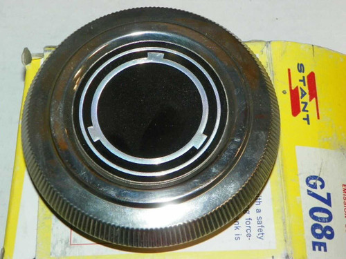 Stant Gas Cap: G-708E Ford Mercury Maverick Mustang Comet 1971-1976 NOS. Shop vintage car parts at ocpnw.com!