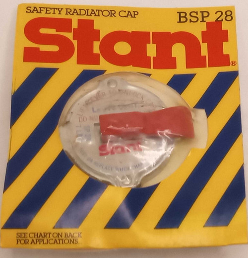Stant Radiator Cap BSP28 (Blister Pack) (SP-28) 7 LBs (see desc for fitment). Shop vintage car parts at ocpnw.com! Stant Radiator Cap BSP28 (Blister Pack) (SP-28) 7 LBs (see desc for fitment). Shop vintage car parts at ocpnw.com!