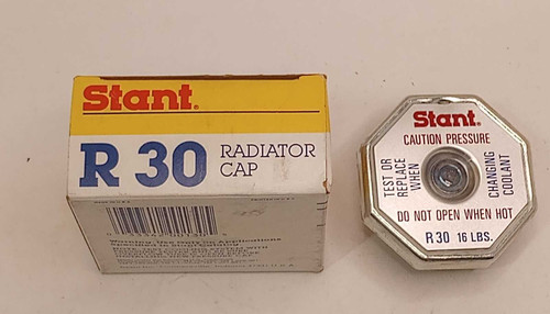 Stant R30 Radiator Cap 16 lbs 76-80 MG 70-85 Lincoln NOS (See Desc for More). Shop vintage car parts at ocpnw.com!
