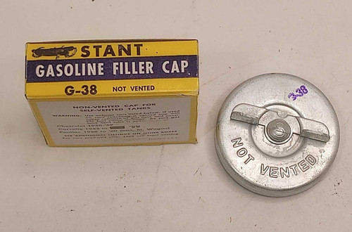 Stant Evrseal Fuel Gas Cap G-38 Chevy Plymouth GMC (See Desc For All Fitment). Shop vintage car parts at ocpnw.com! Stant Evrseal Fuel Gas Cap G-38 Chevy Plymouth GMC (See Desc For All Fitment). Shop vintage car parts at ocpnw.com!
