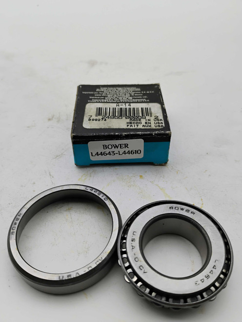 Bower Tapered Roller Bearing L44610-L44643 Cup Cone NOS Made in USA. Shop vintage car parts at ocpnw.com! Bower Tapered Roller Bearing L44610-L44643 Cup Cone NOS Made in USA. Shop vintage car parts at ocpnw.com!