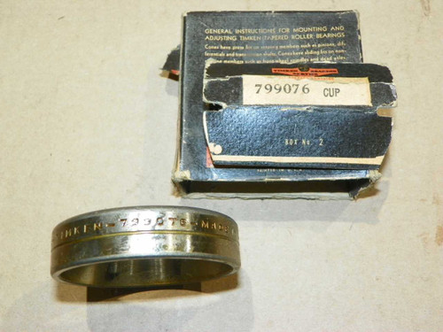 Timken 799076 Tapered Roller Bearing Cup Made in USA. Shop vintage car parts at ocpnw.com!