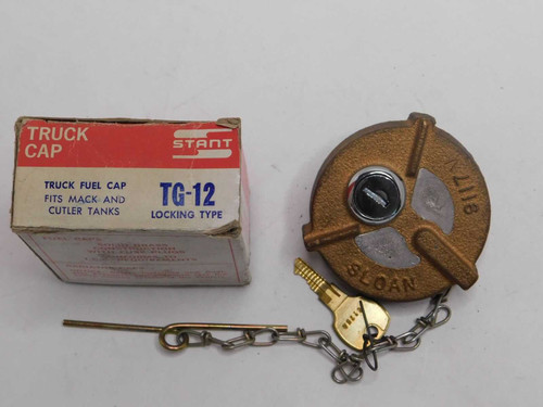 Stant Truck Fuel Locking Cap (Solid Brass!!) Mack & Cutler Part No.: TG-12. Shop vintage car parts at ocpnw.com!
