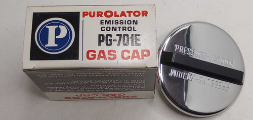 NOS Purolator PG-701E Fuel Gas Tank Cap Made in USA. Shop vintage car parts at ocpnw.com! NOS Purolator PG-701E Fuel Gas Tank Cap Made in USA. Shop vintage car parts at ocpnw.com!