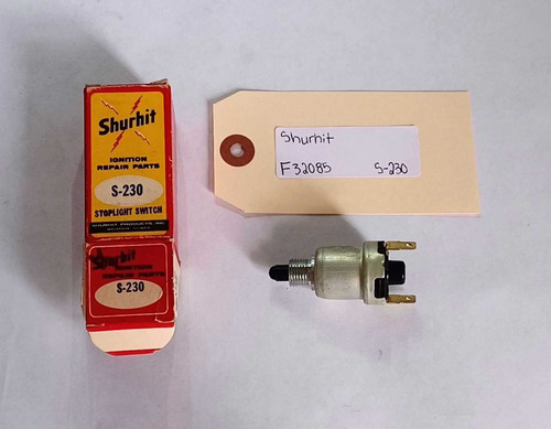 Shurhit S230 Stoplight Switch Made in the USA Vintage NOS (F32085). Shop vintage car parts at ocpnw.com! Shurhit S230 Stoplight Switch Made in the USA Vintage NOS (F32085). Shop vintage car parts at ocpnw.com!