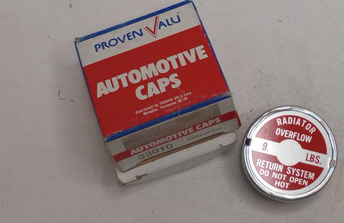 ProvenValu 33010 Radiator Cap 9 LBS Made in USA. Shop vintage car parts at ocpnw.com! ProvenValu 33010 Radiator Cap 9 LBS Made in USA. Shop vintage car parts at ocpnw.com!