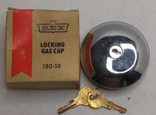 Rex 180-SB Locking Gas Cap Fast Shipping. Shop vintage car parts at ocpnw.com!