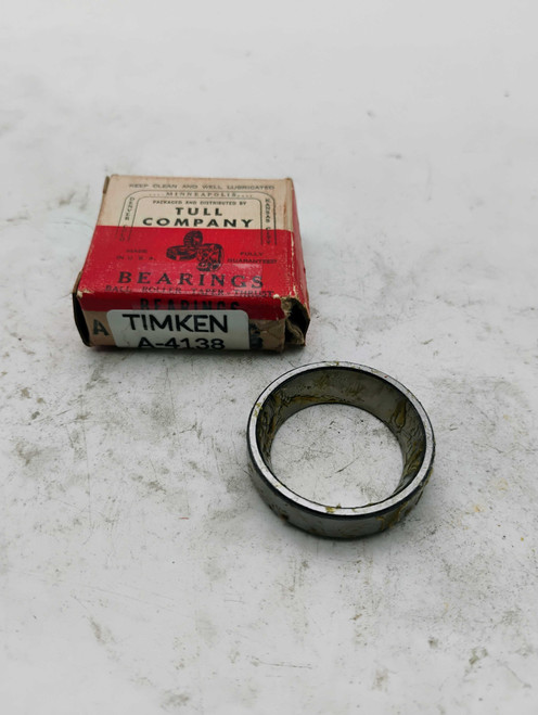 Timken A-4138 Tapered Roller Bearing Cup NOS Made in USA. Shop vintage car parts at ocpnw.com! Timken A-4138 Tapered Roller Bearing Cup NOS Made in USA. Shop vintage car parts at ocpnw.com!