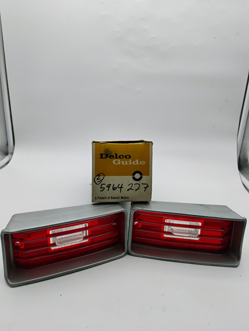Chevrolet 1970 Delco 5964227 LH Tail Light Lens NOS Made in USA 2-Pack!. Shop vintage car parts at ocpnw.com!