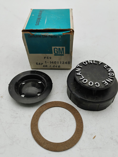 GM 14011345 Overflow Cap NOS Made in USA. Shop vintage car parts at ocpnw.com! GM 14011345 Overflow Cap NOS Made in USA. Shop vintage car parts at ocpnw.com!