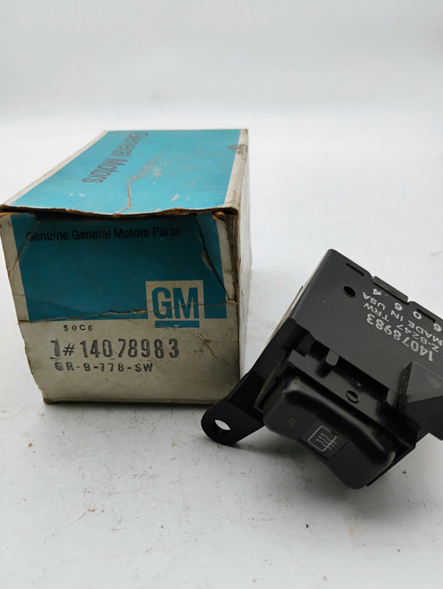 GM 14078983 Window Defroster Switch NOS Made in USA. Shop vintage car parts at ocpnw.com!