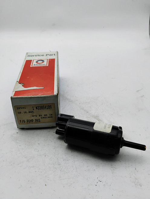 Delco 22054189 Windshield Washer Pump NOS Made in England Delco 22054189 Windshield Washer Pump NOS Made in England