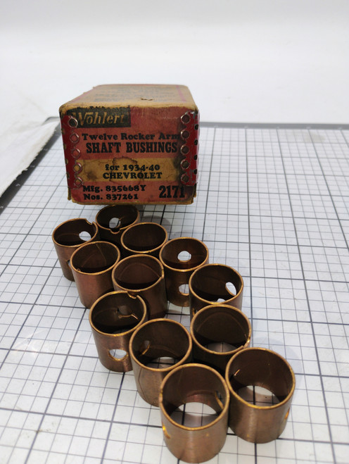 Chevrolet 1934-40 Wohlert 2171 Twelve Rocker Arm Shaft Bushings NOS Made in USA