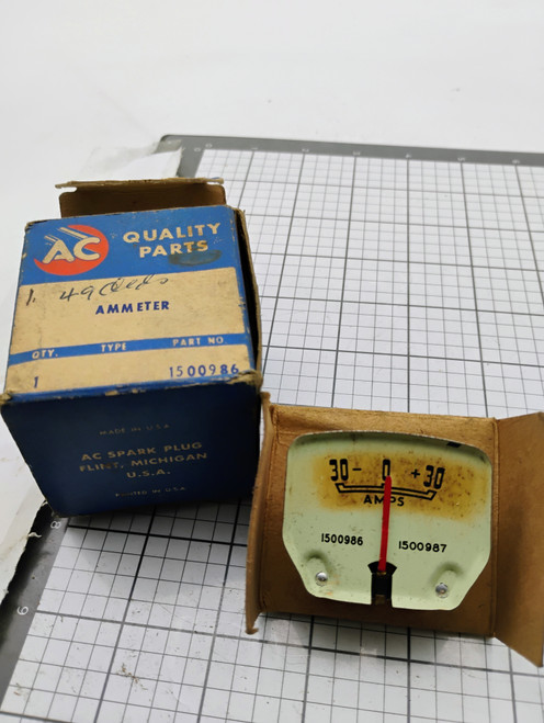 1948-51 Oldsmobile AC 1500986 Ammeter Gauge NOS Made in USA