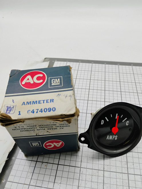 AC 6474090 Ammeter Gauge NOS Made in USA