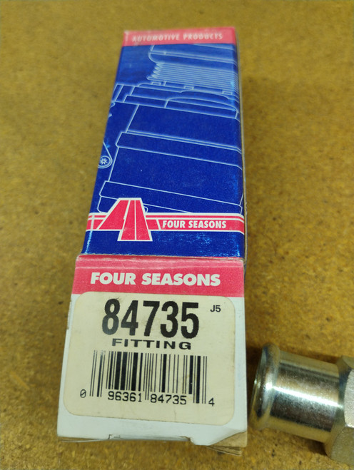 Four Seasons 84735 Heater Hose Fitting 90 Degree 1/2 NPT 3/4 Barb NORS