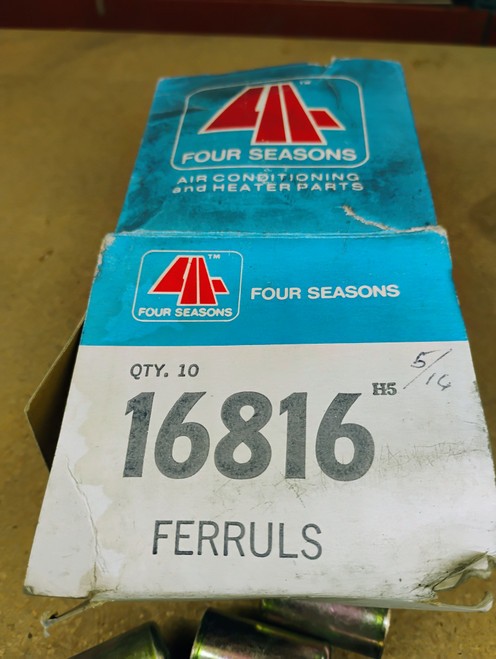 Four Seasons 16816 AC Hose Ferrule #6 Aluminum Universal 9-Pack NORS