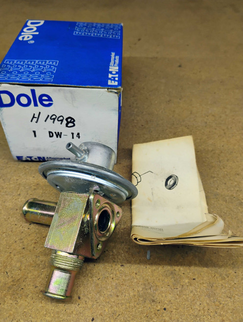 Dole DW14 Heater Valve 1957 1958 Ford Fairlane Thunderbird NORS