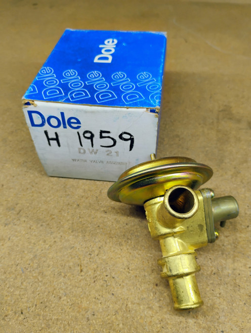 Dole DW21 Water Valve Assembly NORS Made in USA Dole DW21 Water Valve Assembly NORS Made in USA