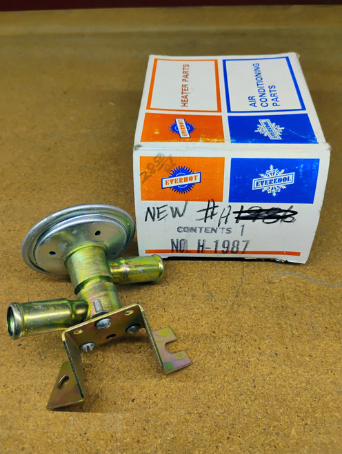 Everco H1987 Heater Control Valve 1966 Ford Fairlane Mercury Comet 6-Cyl NORS