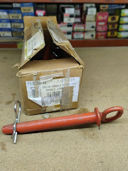 M1226 Solid-Handle Hitch Pin 7/8" Dia 5-1/2" Len NEW Made in USA