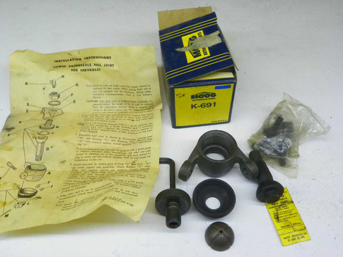 1958-64 Chevrolet Moog K691 Adj Lower Ball Joint Un-assembled NORS Made in USA