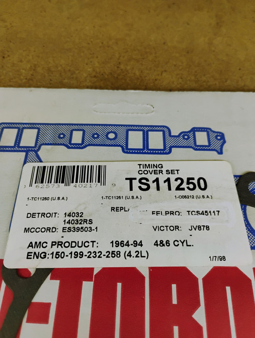 ROL Pro-Torque TS11250 Timing Cover Gasket Set NORS Made in USA