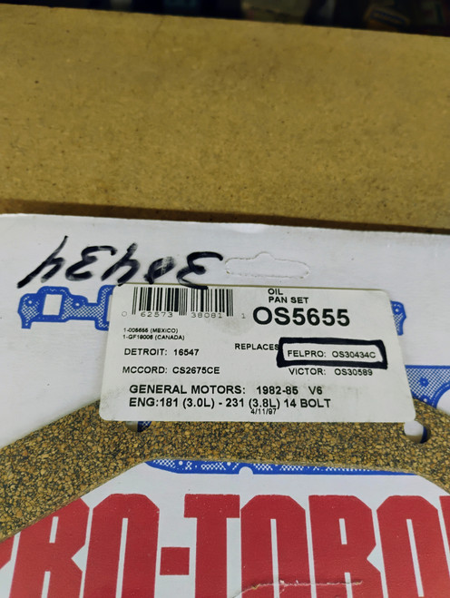 ROL Pro-Torque OS5655 Oil Pan Gasket Set NORS Made in USA