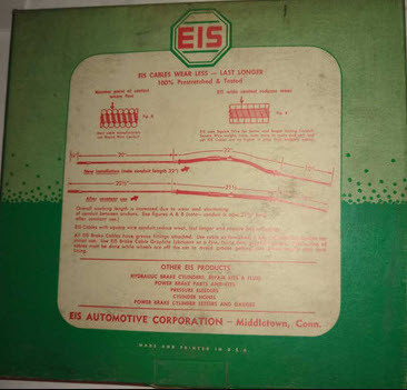 EIS 2130 Rear Brake Cable 1960-1961 Ford Falcon Mercury Comet Station Wagon NOS