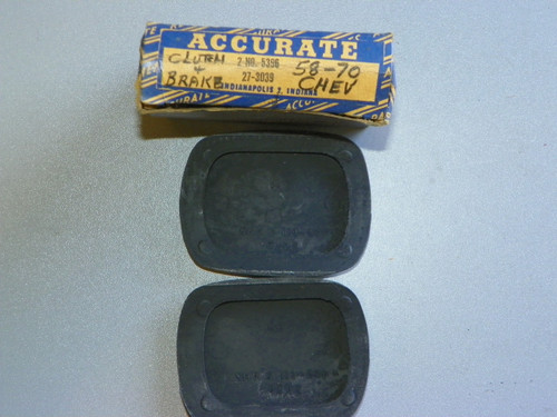 Doan 3039 Brake Clutch Pedal Pad 1958-1970 Chevy Impala Corvette NORS