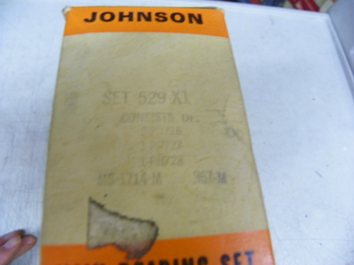 Johnson SET-529 X1 .001 Main Bearing Set for 1957 Chrysler 318 V8 restoration.