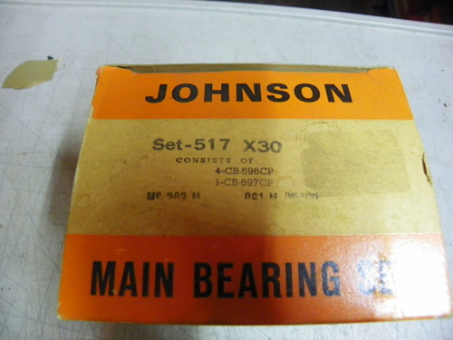 Johnson SET-517 Main Bearing Set for 1955-1956 Chevrolet V8 265 restoration