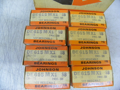 Johnson DE-615M X1 .001 connecting rod bearings for 1953-1956 Dodge and DeSoto V8 engine restoration