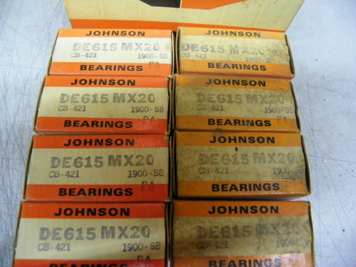 Johnson DE-615M X20 .020 connecting rod bearings for 1953-1956 Dodge and DeSoto V8 engine restoration