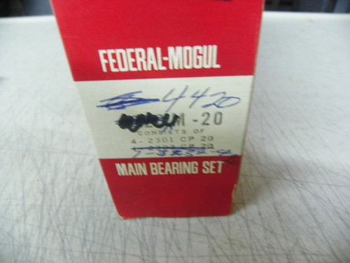 Federal Mogul 4420M-20 .020 undersize main bearing set for 1958-1978 Ford FE 332 352 360 390 427 428 restoration.