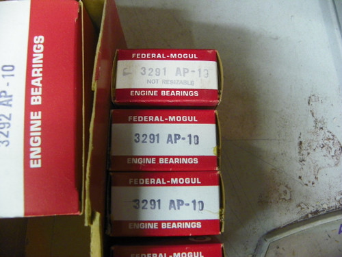 Federal Mogul 4929M-10 .010 undersize main bearing set for 1965-1982 Chevrolet Big Block V8 restoration.