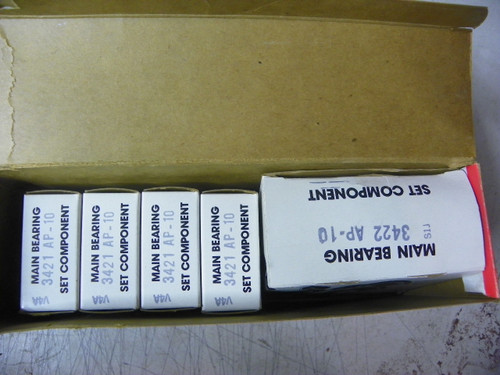 Federal Mogul 4930M-10 .010 undersize main bearing set for 1967-1982 Chevrolet Small Block 305 327 350 V8 restoration.