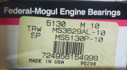 Federal Mogul Engine Bearings 5130M10