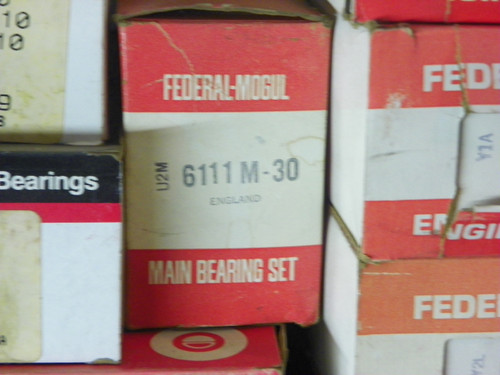 Federal Mogul 6111M-30 .030 undersize main bearing set for 1959-1977 Volvo B18, B20, and B21 engine restoration.